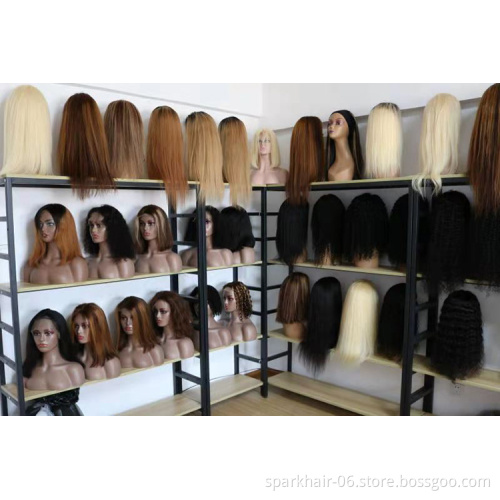 Pre Plucked Cheap Wholesale Premium Human Hair 360 Virgin 13X6 Blonde Transparent Thin Hd Full Swiss Film Lace Front Frontal Wig